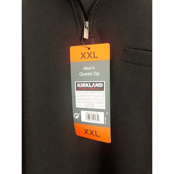 NWT Kirkland Mens Black Pullover size XXL - Picture 5 of 9